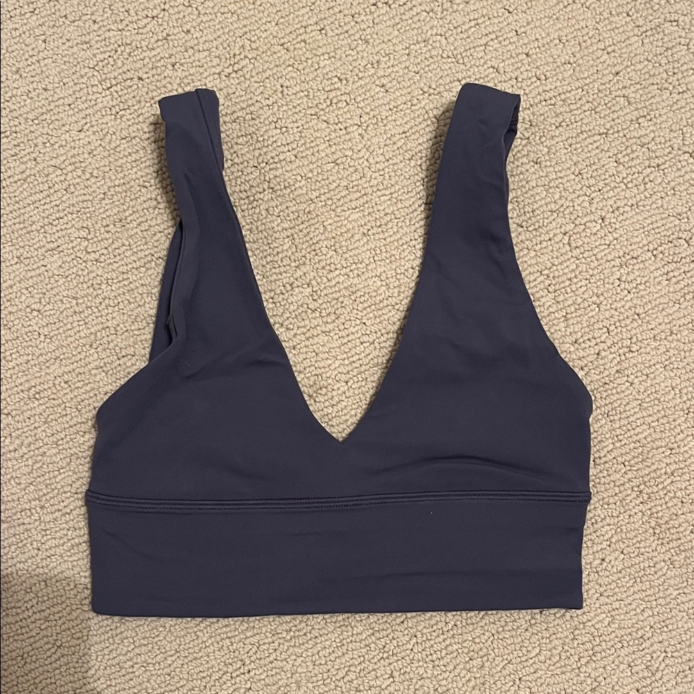Lululemon Athletica Deep Blue V-Neck Sports Bra